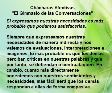 Ch&aacute;charas Afectivas "El Gimnasio de las conversaciones"