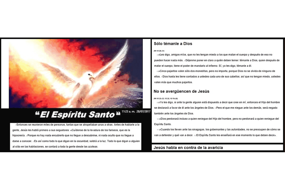 De El Esp&iacute;ritu Santo