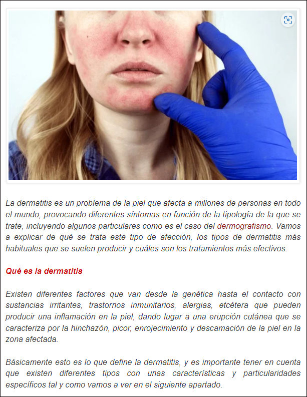  Enfermedades de la piel, tipos y tratamientos
