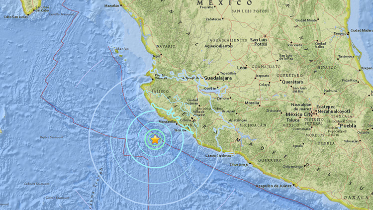 Un Sismo de magnitud 6,2 sacude la costa occidental de M&eacute;xico: