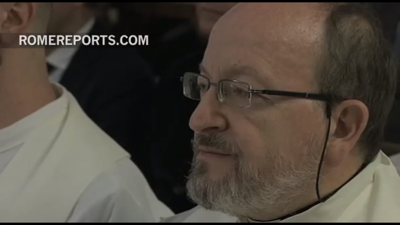 Padre Miguel Misa con el Papa Francisco