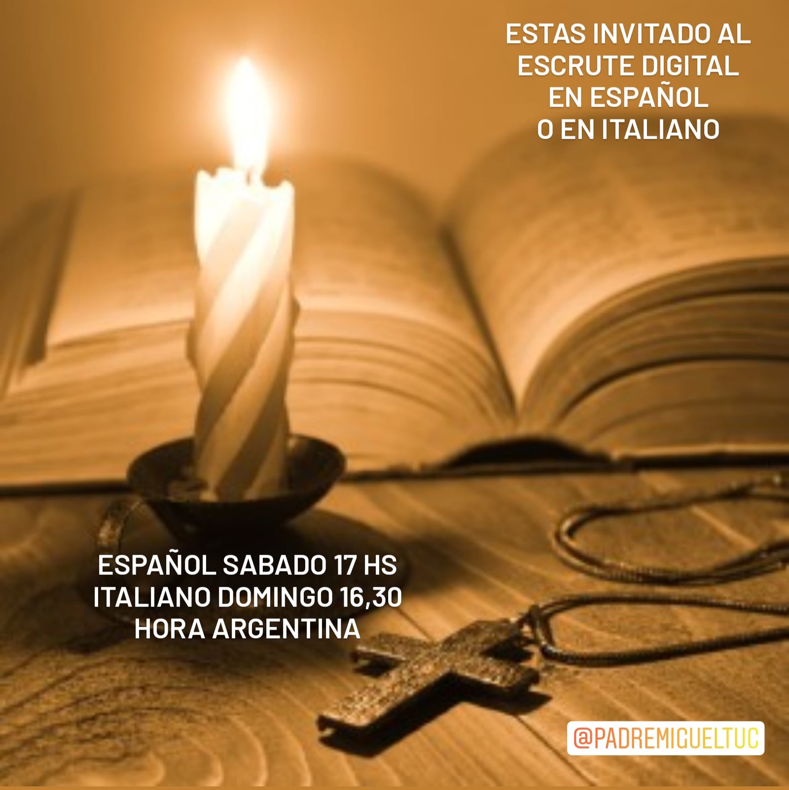 ESCRUTE EN ESPA&Ntilde;OL O EN ITALIANO