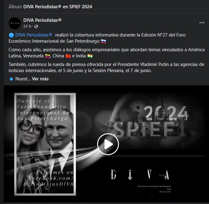 Periodista Andrea Gonz&aacute;lez-Villablanca y su exitosa cobertura en Foro de San Petersburgo