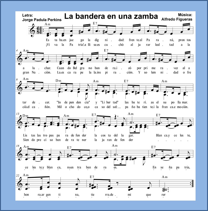 En el a&ntilde;o de Manuel Belgrano hac&eacute; tu versi&oacute;n de LA BANDERA EN UNA ZAMBA.