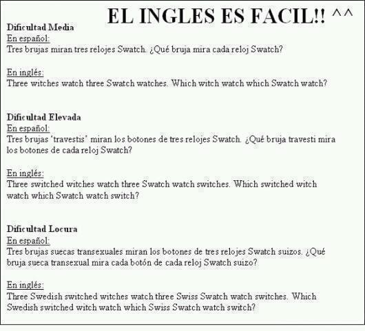 El Ingl&eacute;s es f&aacute;cil (humor)