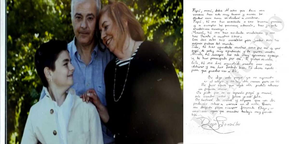Carta de un ni&ntilde;o antes de suicidarse: "espero que alg&uacute;n d&iacute;a pod&aacute;is odiarme un poquito menos"