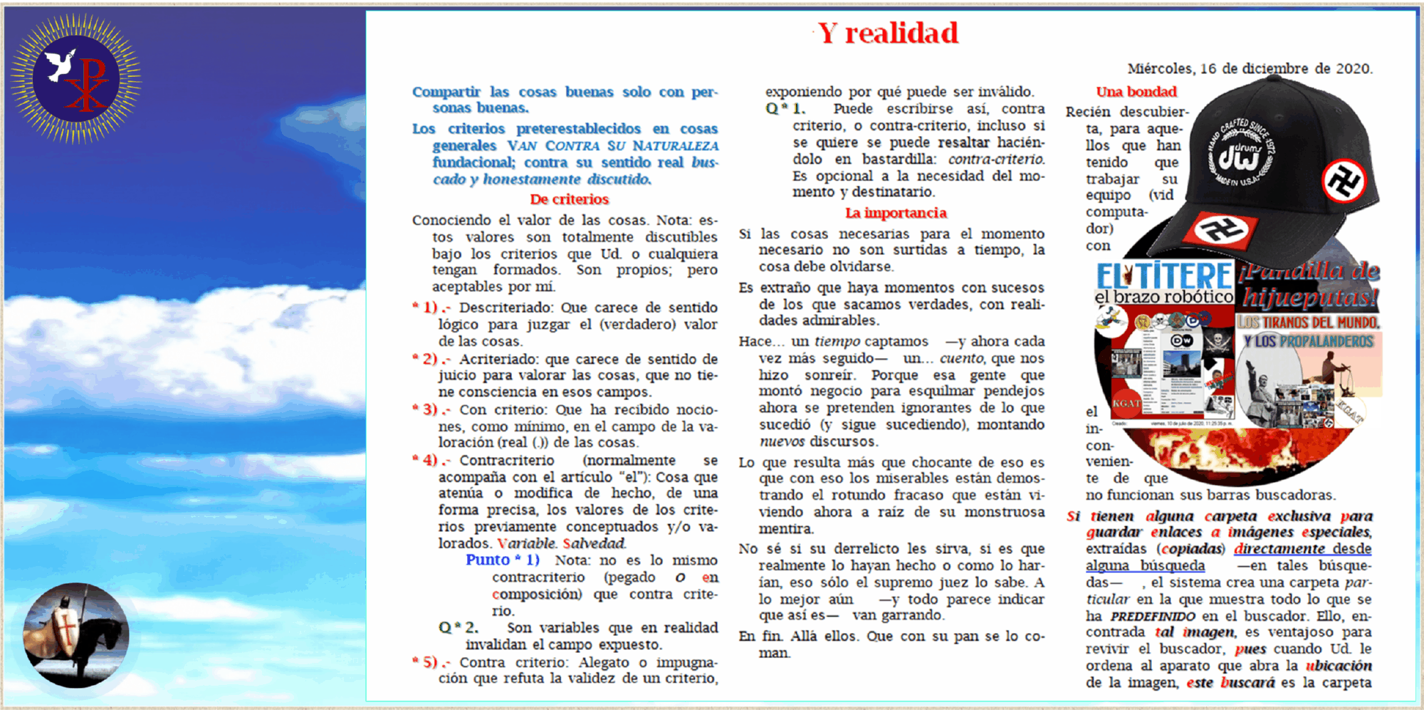 Y realidad. Respuestas. La vida contin&uacute;a (1)