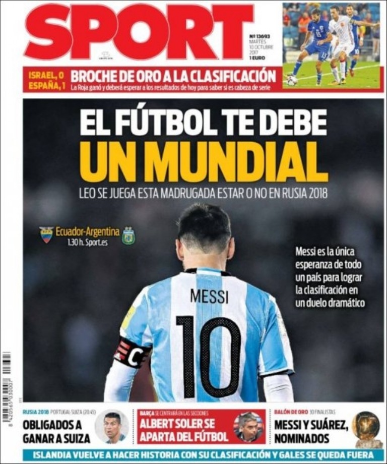 &iquest;Qu&eacute; necesita Argentina para clasificar al Mundial Rusia 2018? 