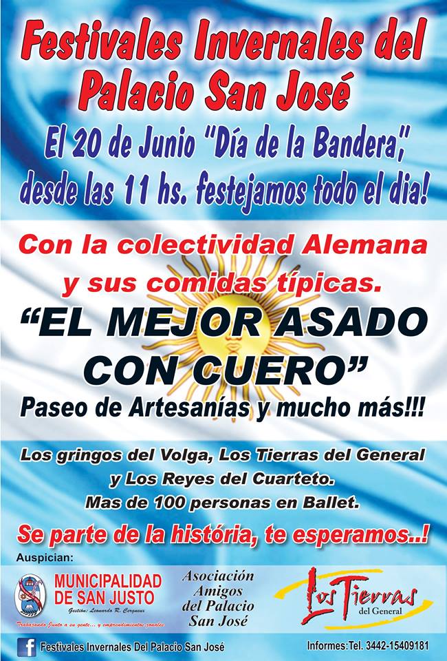 GRAN FESTIVAL EN EL PALACIO SAN JOSE EN CONCEPCION DEL URUGUAY ENTRE RIOS