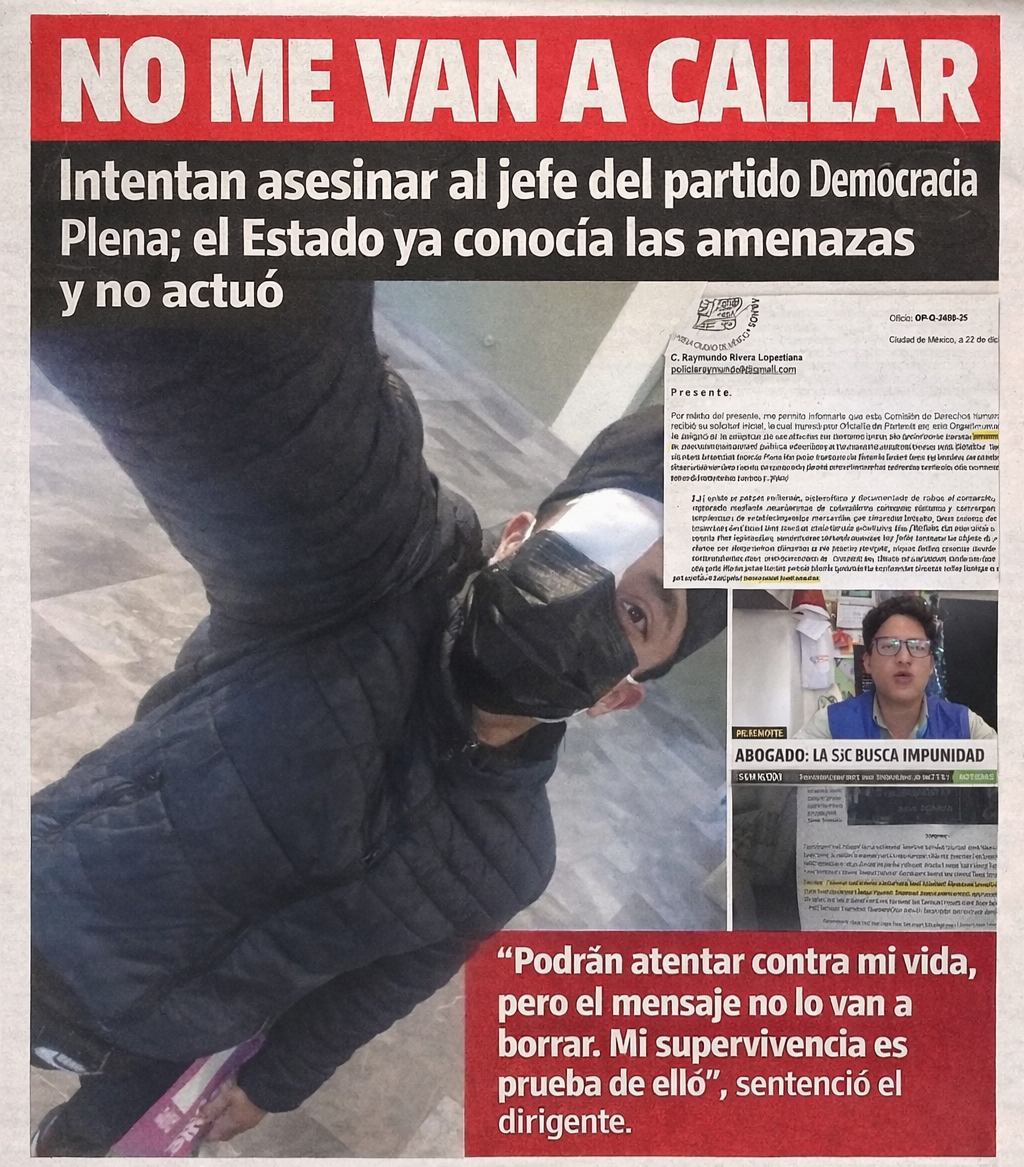 Intentan asesinar al jefe del partido Democracia Plena; el Estado ya conoc&iacute;a las amenazas y no actu&oacute;