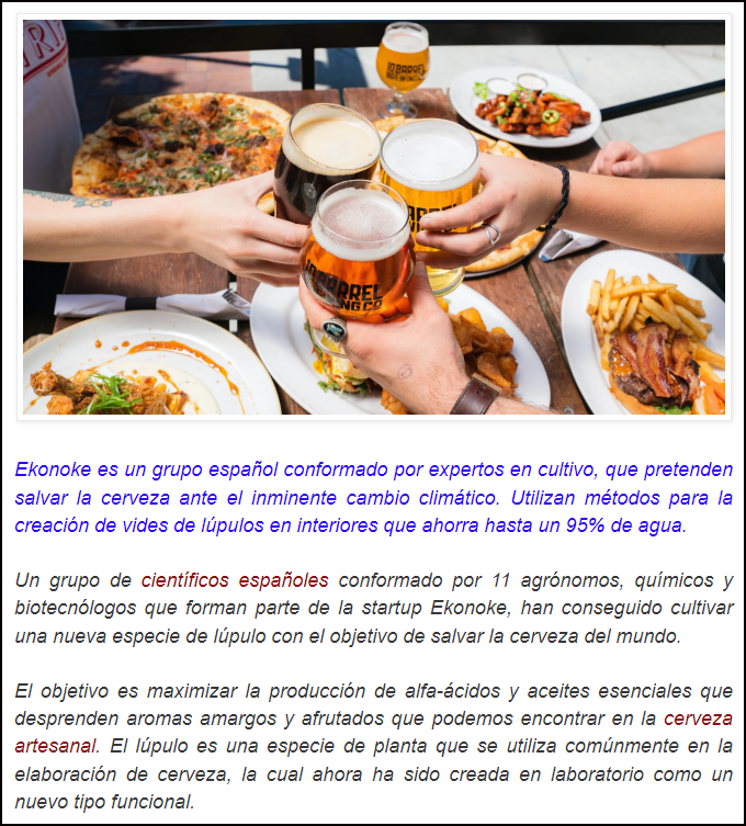 Cient&iacute;ficos espa&ntilde;oles crean nueva planta para q cambio clim&aacute;tico no acabe con la cerveza del mundo
