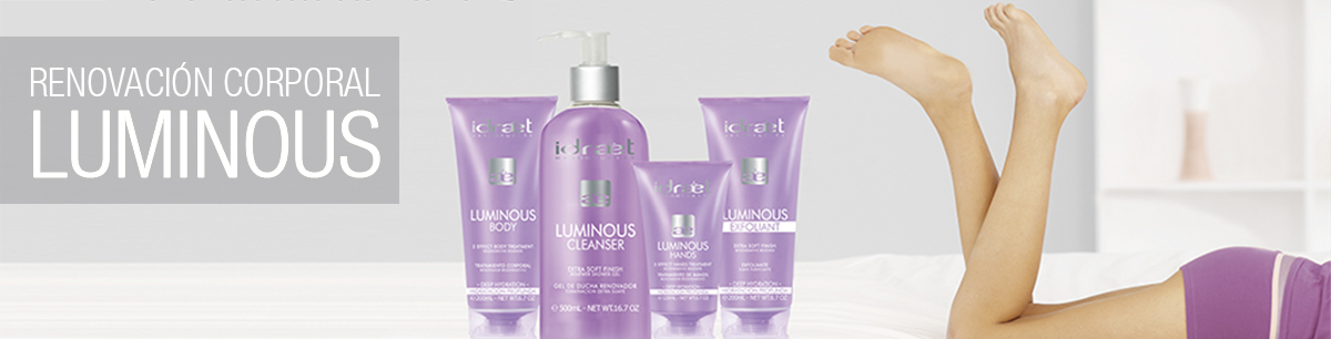 Idraet presenta su l&iacute;nea Luminous para renovar la Piel corporal en invierno