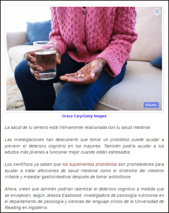  Nuevos beneficios para nuestra salud cognitiva y el estr&eacute;s: Hablemos de los probi&oacute;ticos