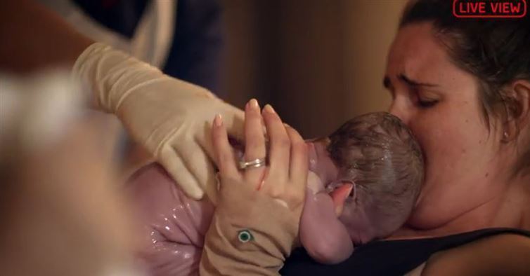She Gives Birth To A Little Boy. As The Camera Moves Around, I Can Hardly Believe It