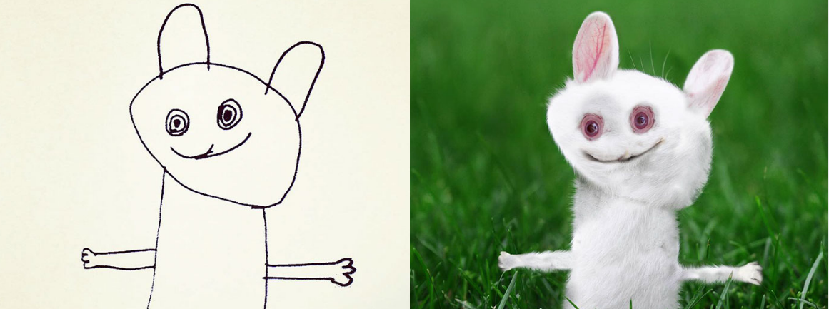 Padre convierte los dibujos de su hija en criaturas y objetos reales