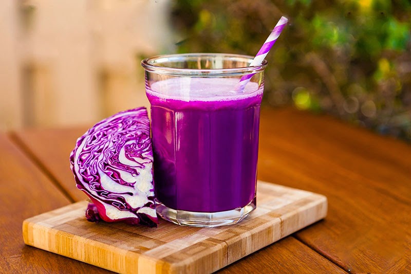 Jugo de Col morada para limpiar los ri&ntilde;ones