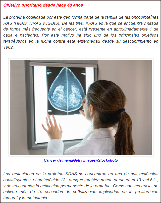  KRAS, la prote&iacute;na maldita del c&aacute;ncer: &iquest;Estamos m&aacute;s cerca de bloquearla?