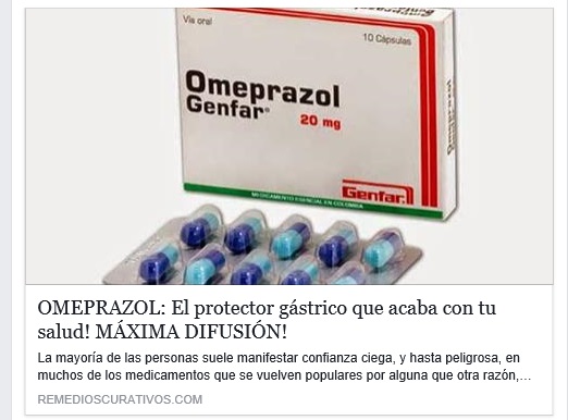 OMEPRAZOL: El protector g&aacute;strico que acaba con tu salud! M&Aacute;XIMA DIFUSI&Oacute;N!