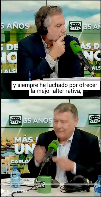 Jordi Sevilla con Carlos Alsina