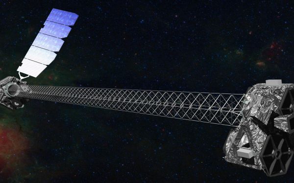 Telescopio orbital NuSTAR despleg&oacute; su m&aacute;stil para espiar el universo