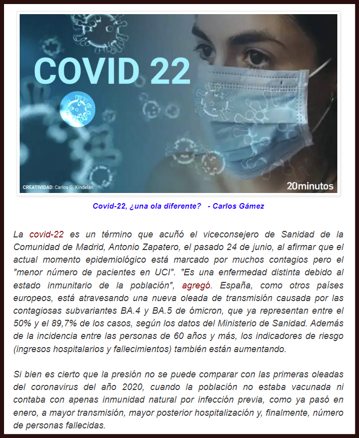  La covid-22, a fondo: &iquest;qu&eacute; mascarilla protege mejor? &iquest;Son efectivos los test? &iquest;Estoy inmunizado?