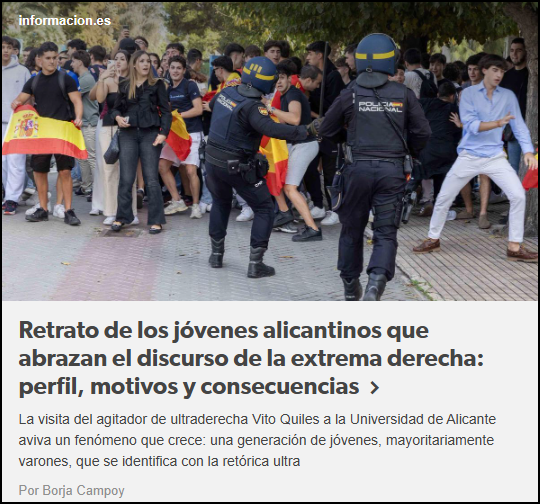  La tendencia juvenil hacia el voto de la extrema derecha