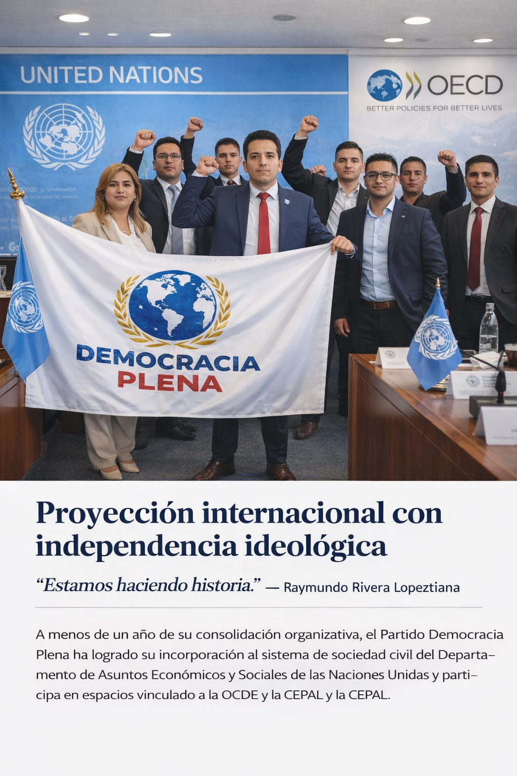 Ingresar a instancias multilaterales no es claudicar. Es ocupar terreno, democracia plena