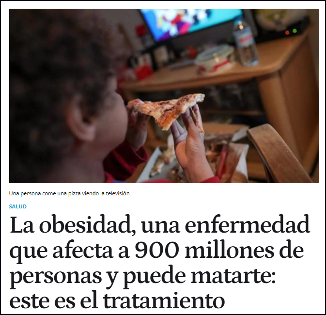 La obesidad, una enfermedad que afecta a 900 millones de personas y puede matarte