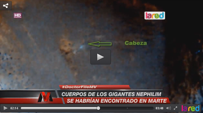 Cuerpos de gigantes fueron hallados en Marte: