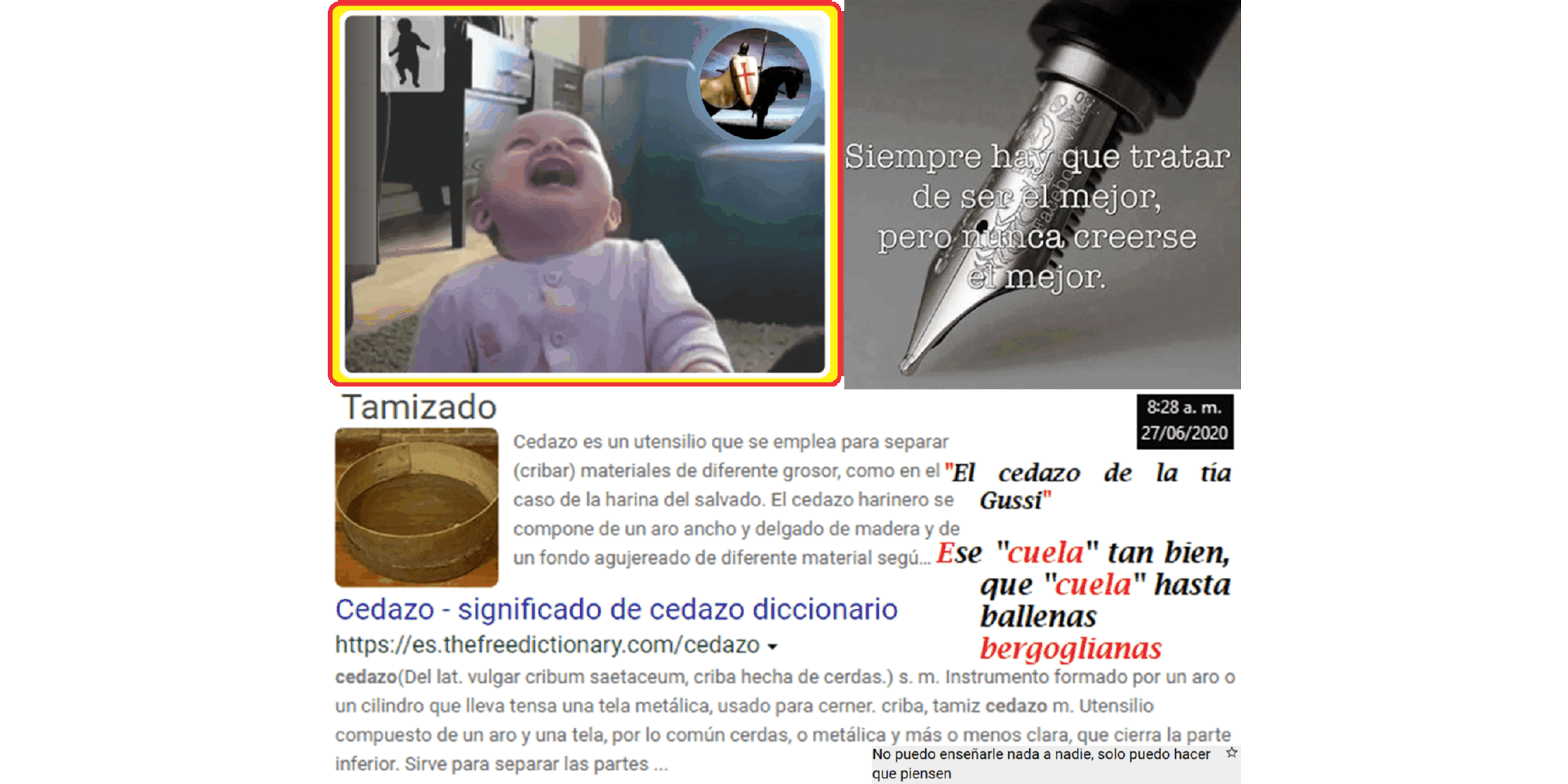 El Cedazo de la t&iacute;a Gussi
