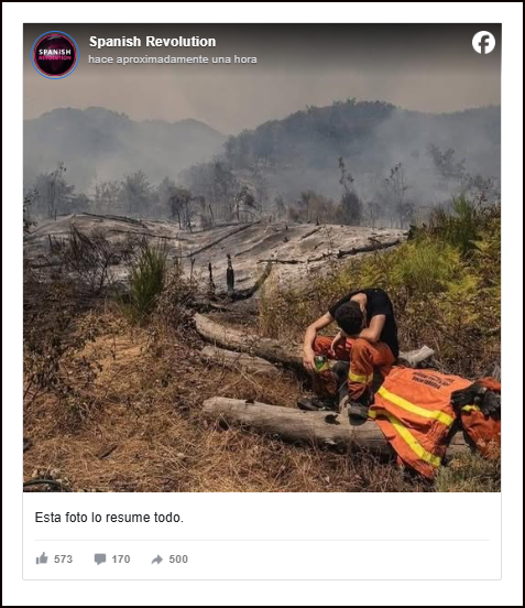  Una imagen que lo resume todo -Espa&ntilde;a arde  