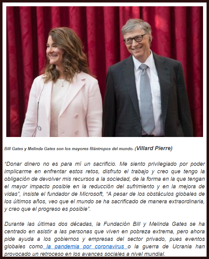  Bill Gates anuncia que donar&aacute; su fortuna y saldr&aacute; de la lista de los m&aacute;s ricos del mundo