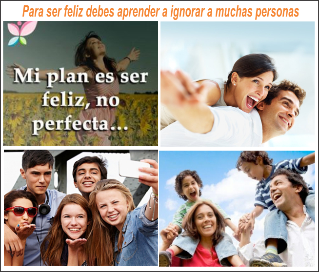Para ser feliz debes aprender a ignorar a muchas personas