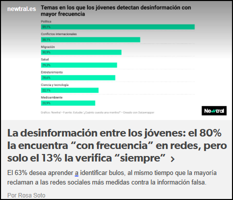 La preocupante desinformaci&oacute;n de los j&oacute;venes, un creciente problema