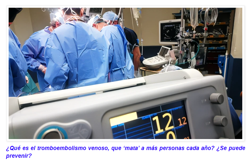 TEV (tromboembolismo venoso): Una enfermedad que mata a m&aacute;s y m&aacute;s personas cada a&ntilde;o