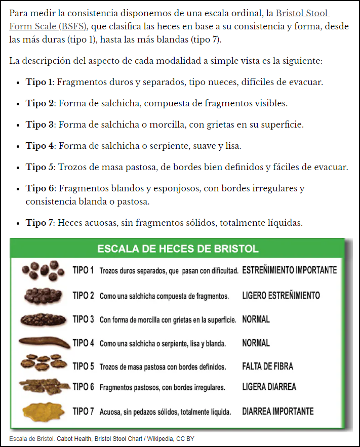  Nuestras deposiciones nos descubren bastantes de nuestros males