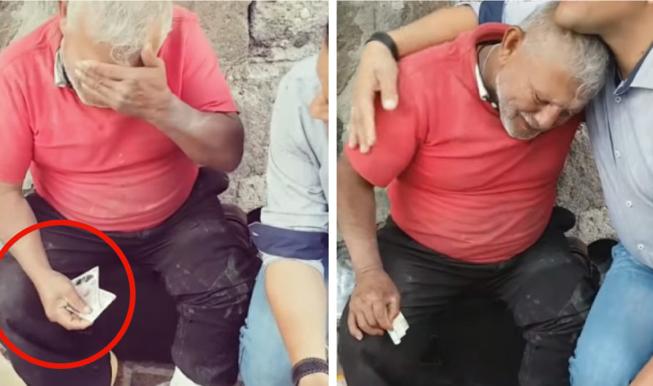 Anciano llevaba horas en la calle intentando vender sus dulces hasta que algo hermoso sucedi&oacute;