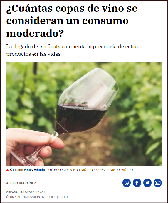 &iquest;Qu&eacute; es eso de beber moderadamente?