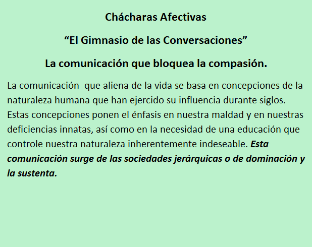 Ch&aacute;charas Afectivas