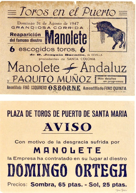 EFEM&Eacute;RIDES taurinas 31 agosto