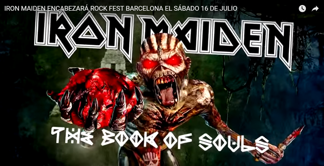 IRON MAIDEN ENCABEZAR&Aacute; ROCK FEST BARCELONA EL S&Aacute;BADO 16 DE JULIO !