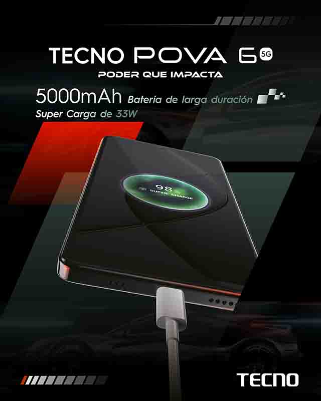 TECNO POVA 6 5G: Velocidad, potencia y estilo en la era 5G