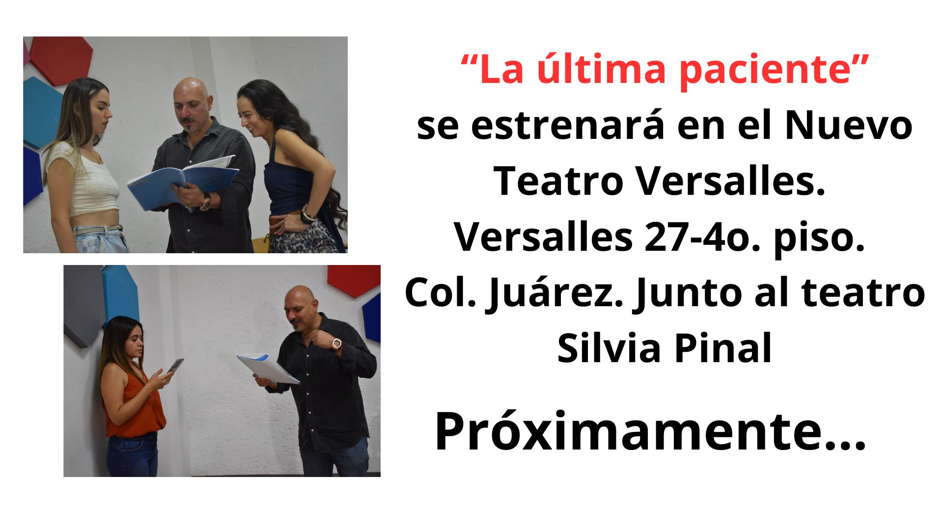 En breve se estrena El &uacute;ltimo paciente. En el teatro Nuevo Versalles
