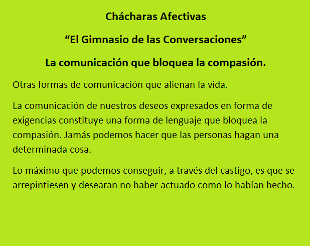 Ch&aacute;charas Afectivas