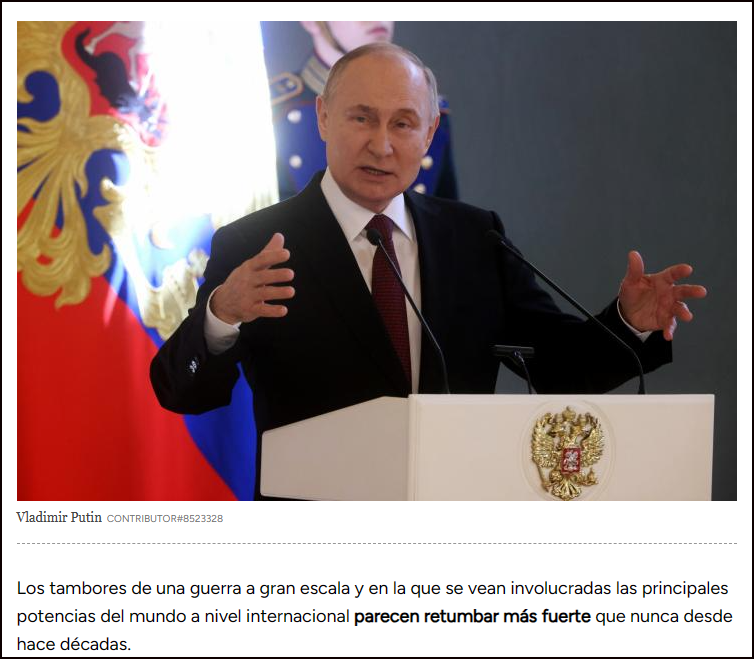  Putin parece querer prepararse para una guerra a gran escala