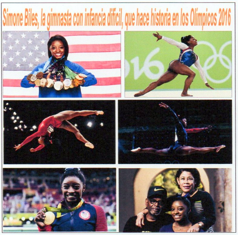 Simone Biles, la gimnasta con una infancia dif&iacute;cil que hace historia y busca superar a Nadia Comanec