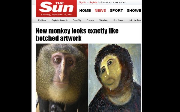 Nueva especie de mono fue comparada con el Ecce Homo