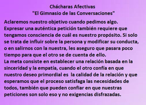 Ch&aacute;charas Afectivas "El Gimnasio de las conversaciones"