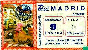 EFEM&Eacute;RIDES taurinas 19 julio