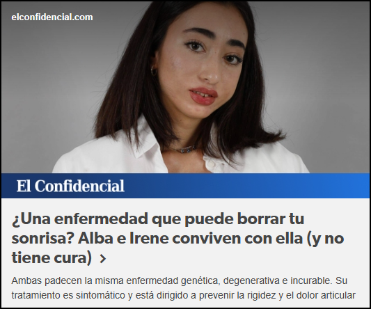  FSHD: &iquest;Una enfermedad que puede borrar tu sonrisa? Alba e Irene conviven con ella (y no tiene cura)